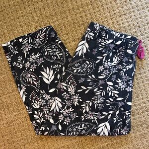 Primark Black and White Floral Pajama Pants